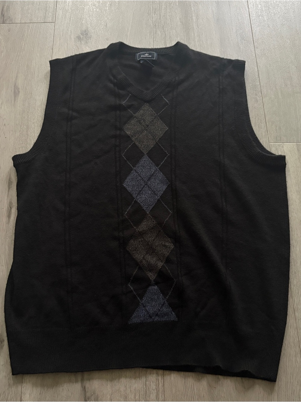 Dockers Black V-Neck Sweater Vest